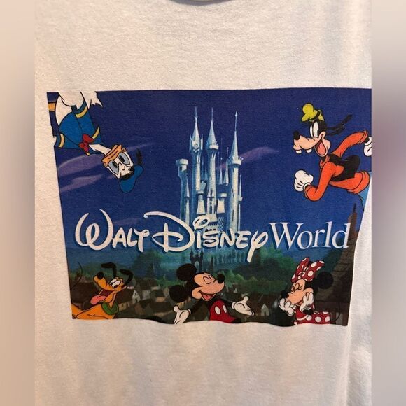 Disney Adult Shirt - Walt Disney World Mickey And Friends Postcard Tee - Picture 3 of 8